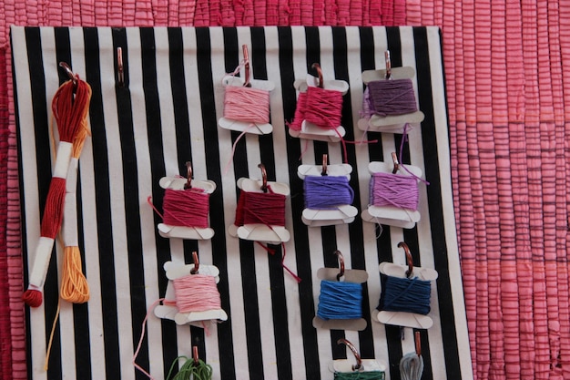 Selection of embroidered samples